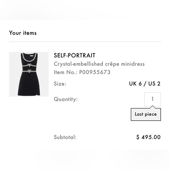 Self-Portrait Crystal-embellished crêpe minidress size 2 Like New - Picture 2 of 7